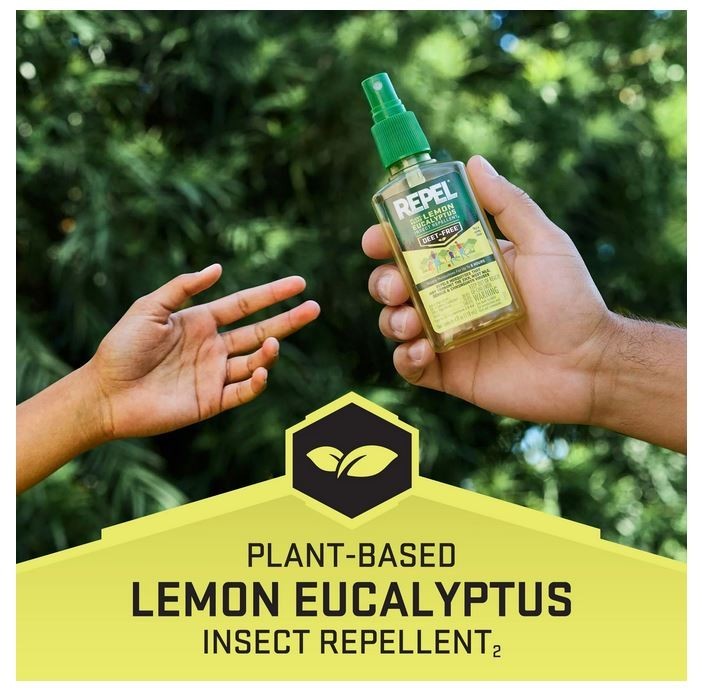 Plant-Based Lemon Eucalyptus Insect Repellent Pump Spray - DEET-Free Mosquito Protection