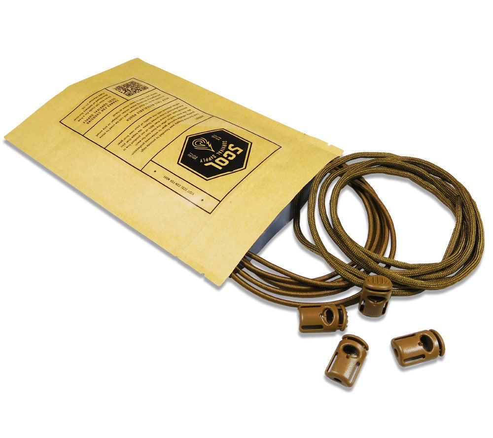 Paracord Kit with Shock Cord and Cordlocs for Camping & Tactical Use
