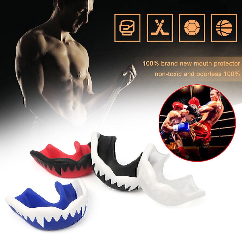 Martial Arts Mouth Guard for Boxing MMA Muay Thai Taekwondo Black