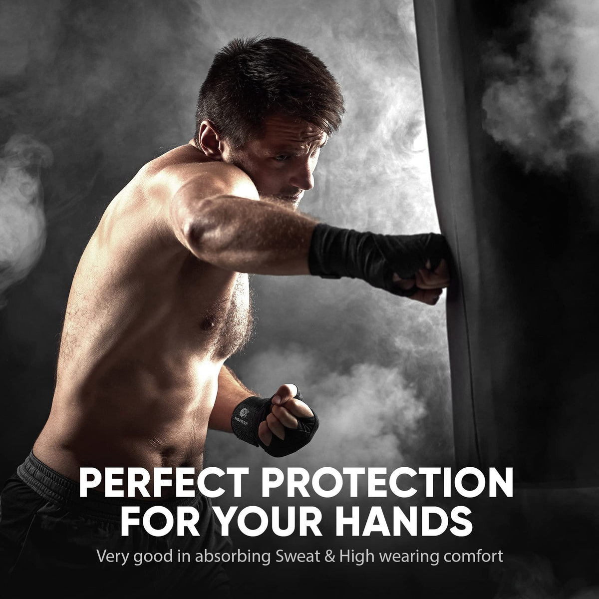 160-Inch Boxing Hand Wraps with Thumb Loop - MMA & Martial Arts Protective Gear