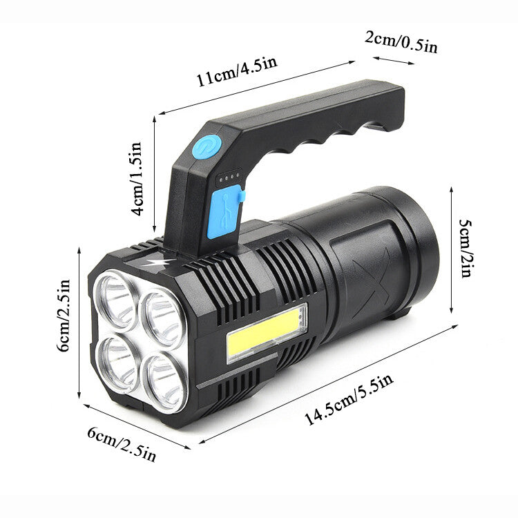 Rechargeable LED Tactical Flashlight 350000000 Lumens Waterproof Work Light