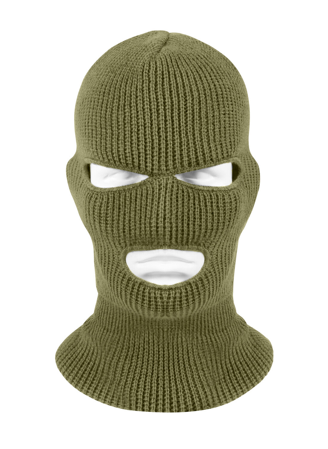 3 Hole Acrylic Ski Mask Face Mask & Winter Balaclava Hood - Made in USA