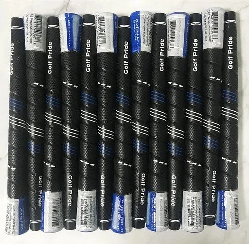 Golf Grip Set - CP2 Wrap Control Core for All Sizes - 13 Grips, Black/Blue