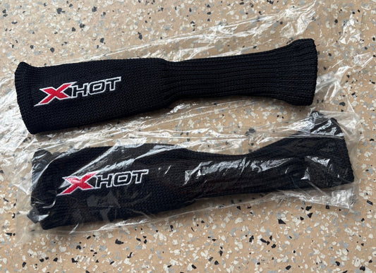 Set of 2 Callaway X-Hot Hybrid Head Covers - Sock Style with Adjustable Number Tags