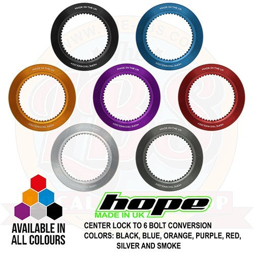 Bike Rotor Adapter Conversion Kit for 6 Bolt & Centre Lock Hubs - Universal