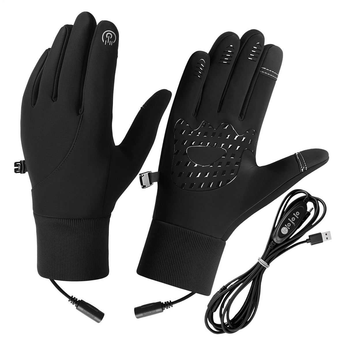 USB Heated Gloves Touch Screen Winter Warmth for Men Women
