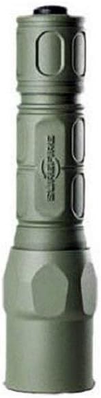 Dual-Output LED Flashlight with Click Switch - Green, Compact & Durable
