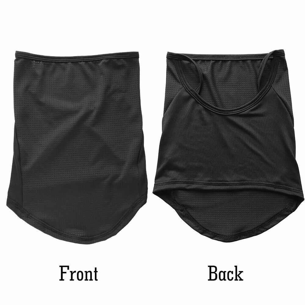 Reversible Breathable Face Mask Neck Gaiter Bandana Cover with Ear Loops