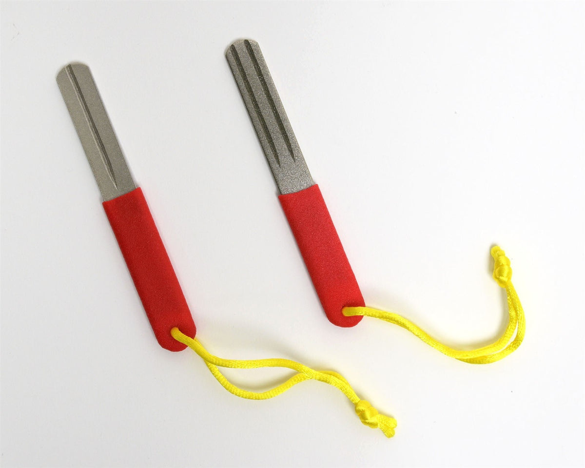 Fishing Hook Sharpener Set with Diamond Files and Lanyard - 2 Pack