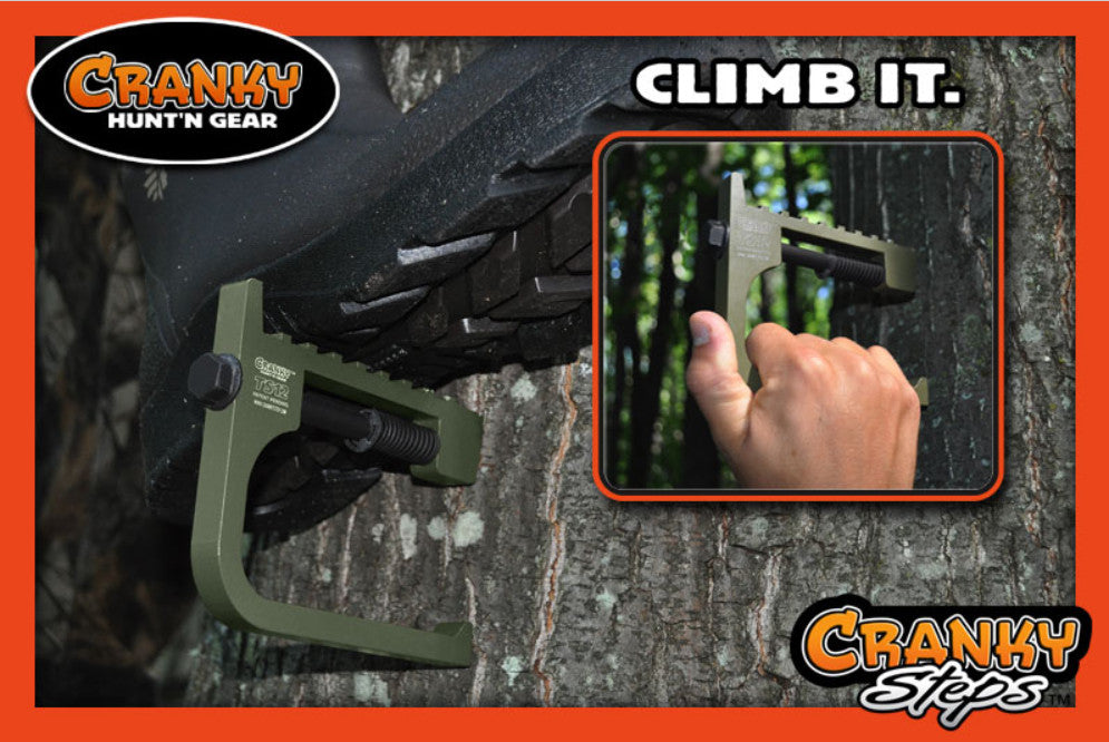 Tree Climbing Steps Kit - Aluminum Tree Steps with Holster & Wrench