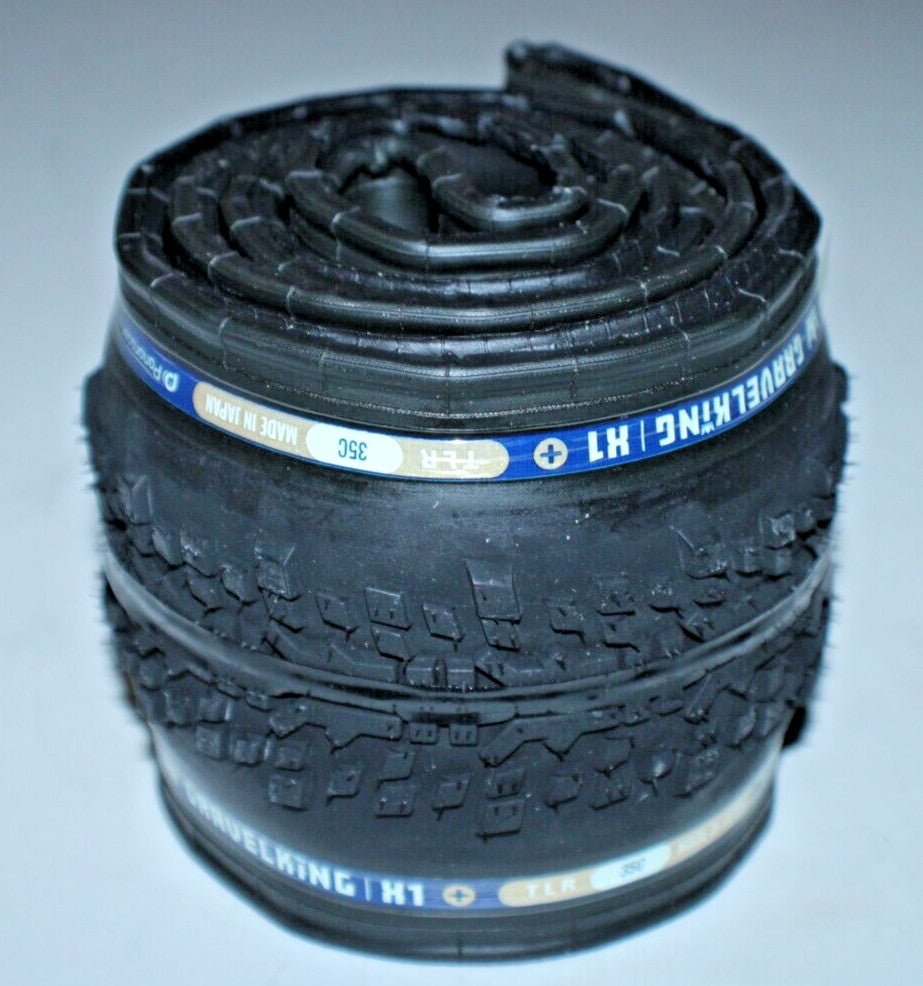 Cycling Gravel Tire 700x35 Tubeless Ready for Gravel Bikes - Black