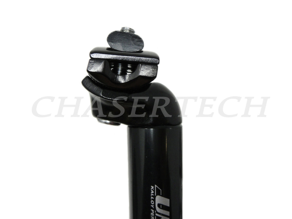MTB Road Bicycle Alloy Seat Post 25.4mm 350mm Black - Universal Fit
