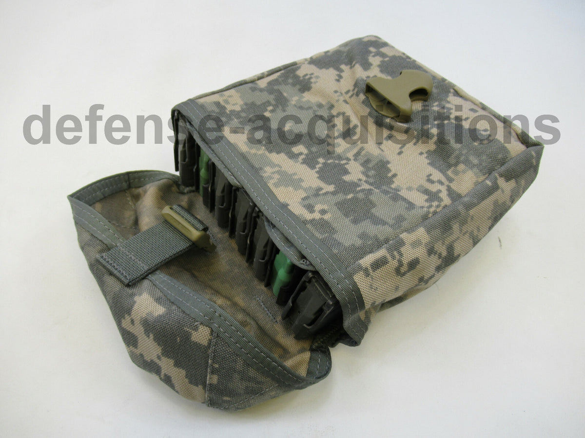 Large Military-Style Magazine Pouch for 7 Magazines ACU Camouflage