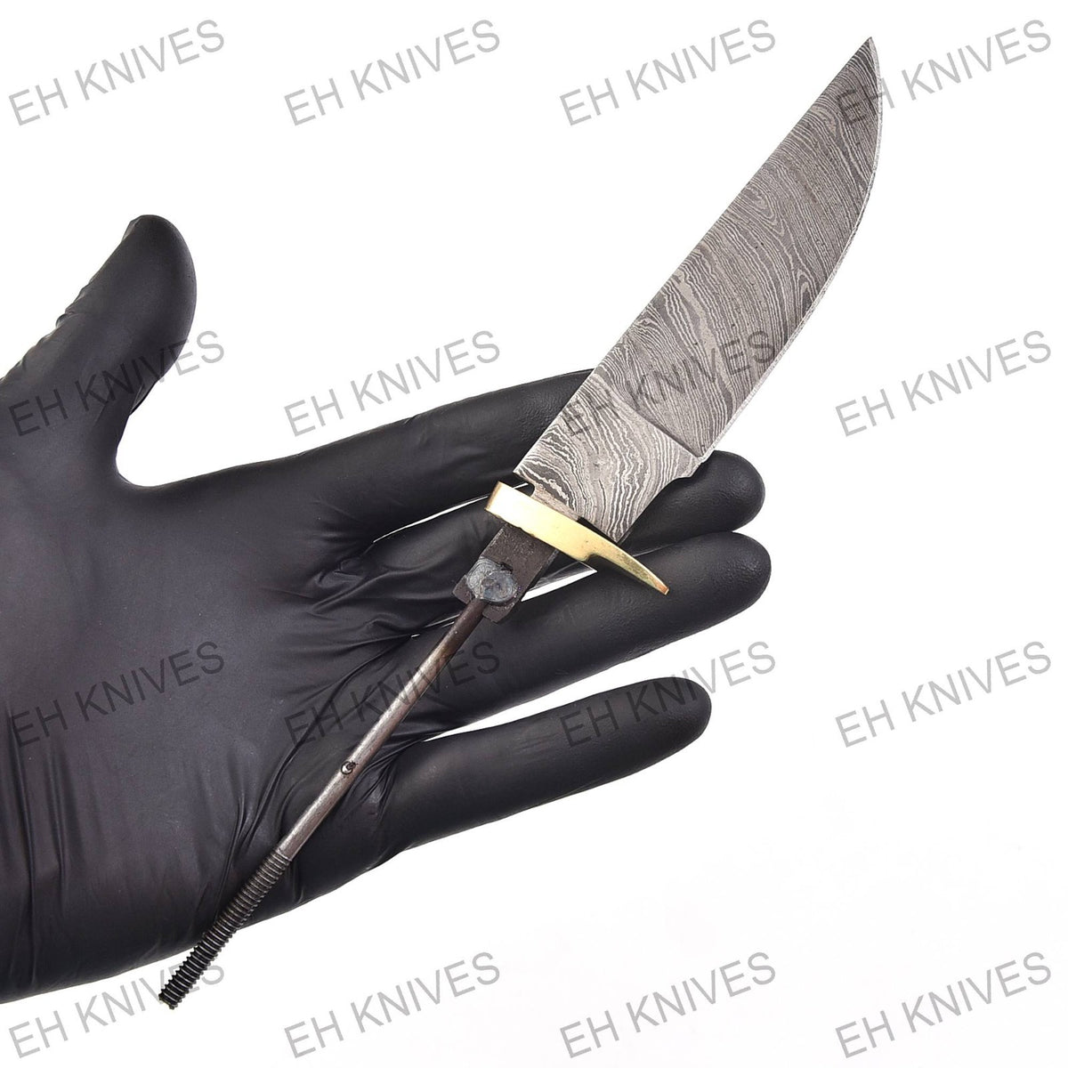 Set of 10 Handmade Damascus Steel Hunting Skinner Knives - Fixed Blade