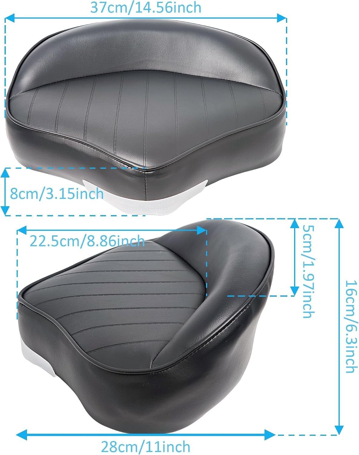 Universal Pro Fishing Boat Seat 2 Pack Waterproof Marine Deck Seat