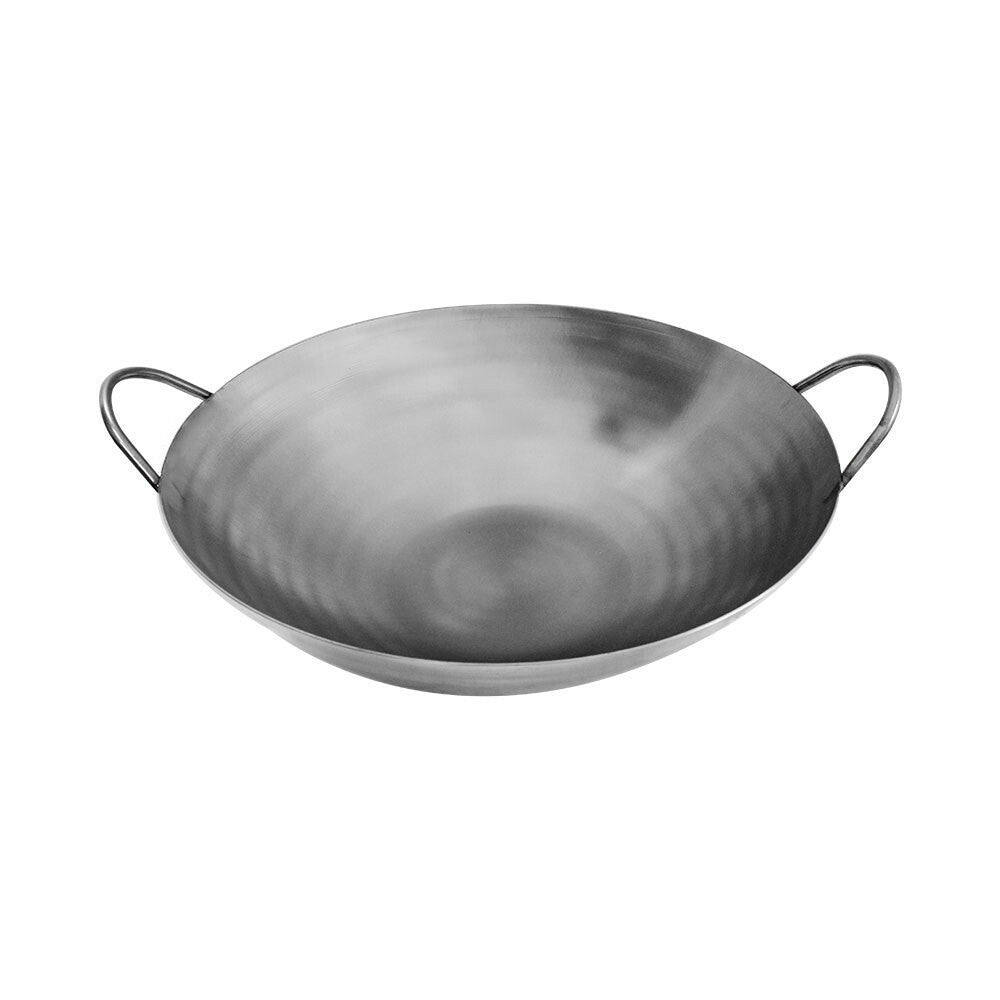 24-Inch Carbon Steel Wok Pan Chinese Traditional Cookware