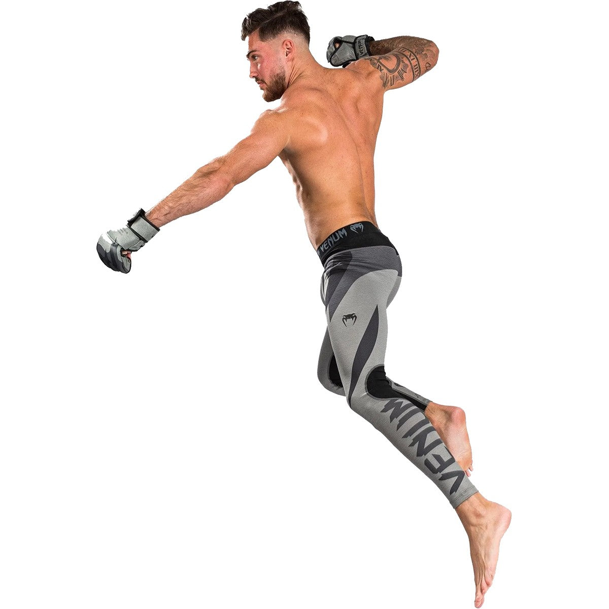 Compression Spats for Boxing & Martial Arts - Mineral Green