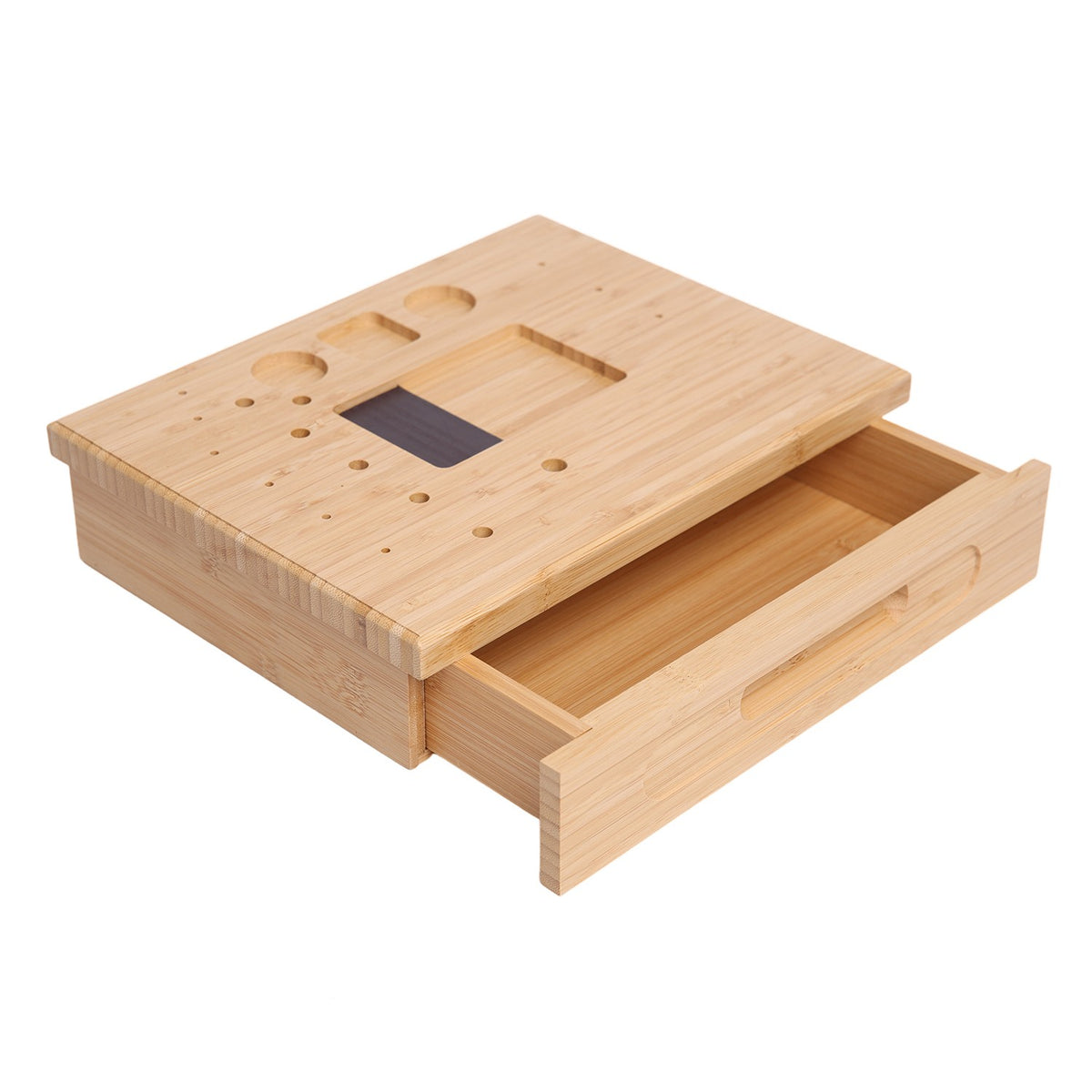 Drawer Organizer with 12 Slots - Bamboo Fly Tying Workstation & Tool Storage