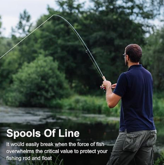 Invisible Fishing Thread 2 Pcs Clear Nylon Bait String for Angling & Crafting