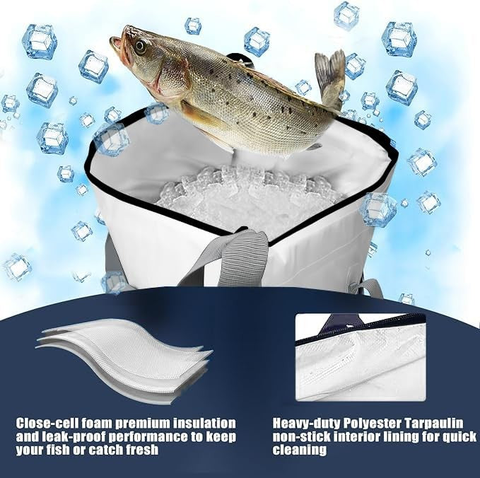 Insulated Fish Cooler Bag 41x17in - 72x30in Fish Storage & Transport