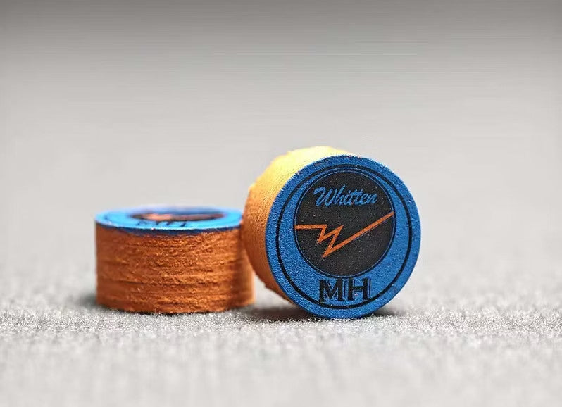 Whitten Medium Soft Tip Pool Cue Tip 9-Layer, 46% Pigskin, 14mm