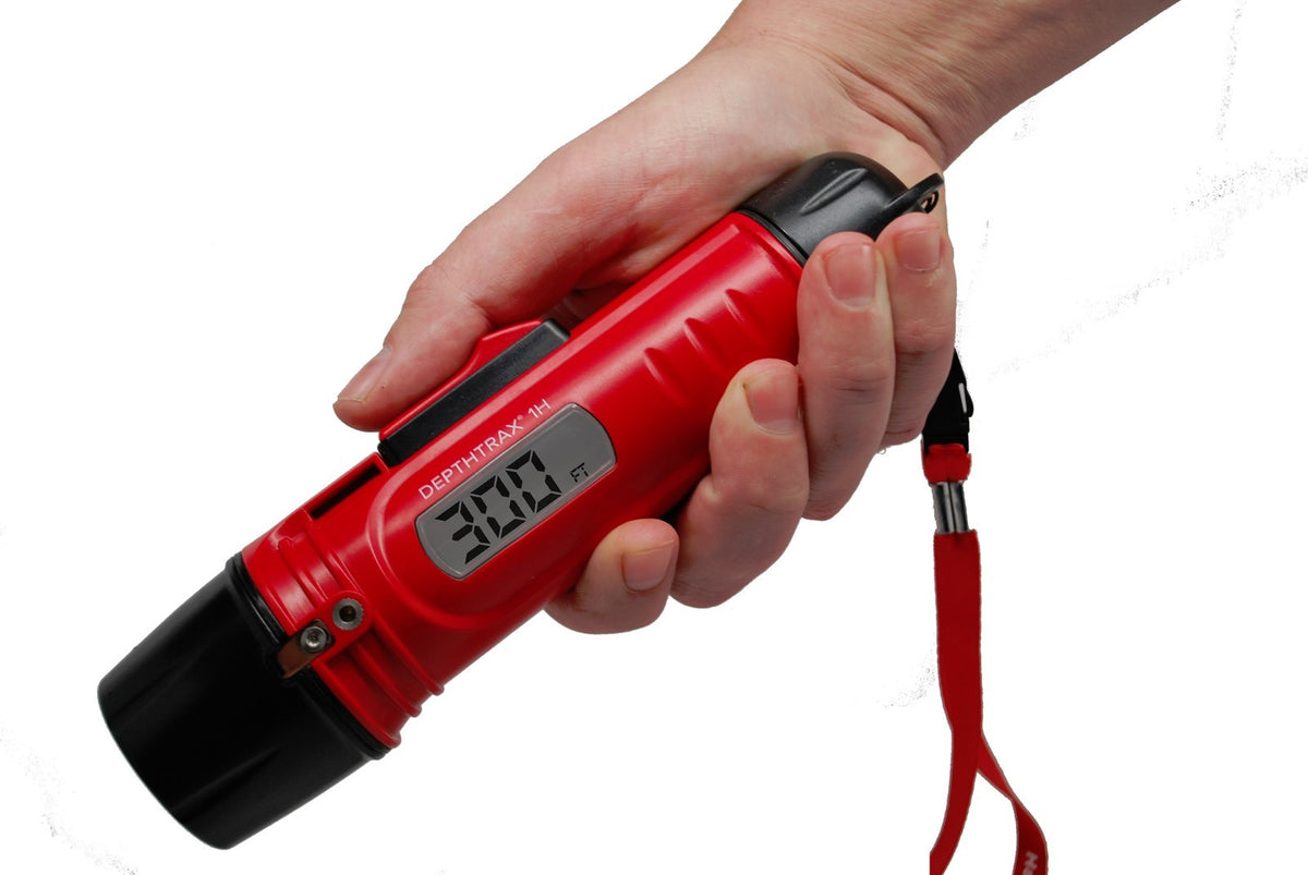 Handheld Depth Finder with Temperature - Waterproof Fish & Water Depth Meter