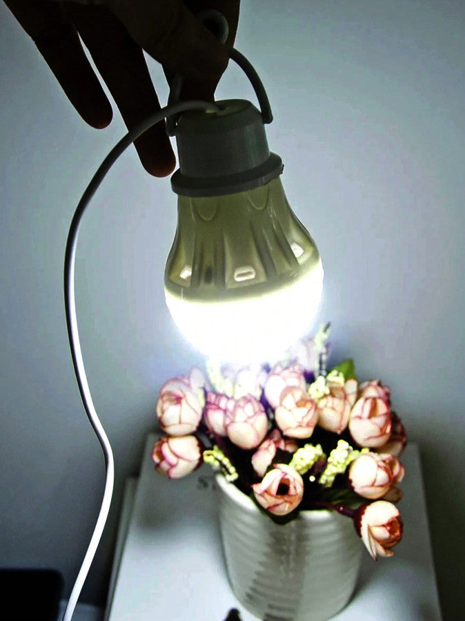 Portable LED Camping Lantern with USB Power - Compact Reading & Outdoor Light
