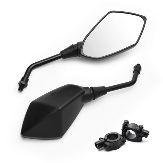 Universal 10mm Motorcycle Side Mirrors Set for ATV Scooter E-Bike Rearview - 2 Pieces