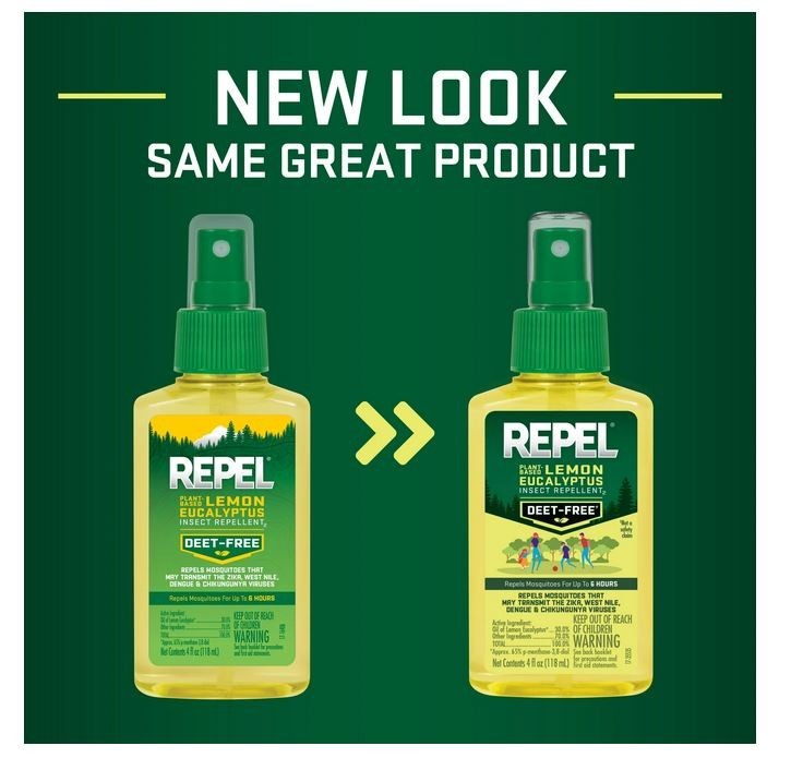 Plant-Based Lemon Eucalyptus Insect Repellent Pump Spray - DEET-Free Mosquito Protection