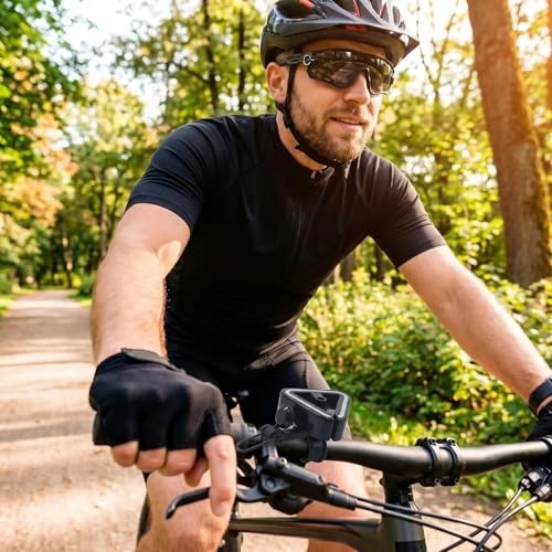 Universal Bicycle Bell Aluminum Alloy Triangle Bell with Rubber Band Mount - 22.2mm to 31.8mm Handlebar