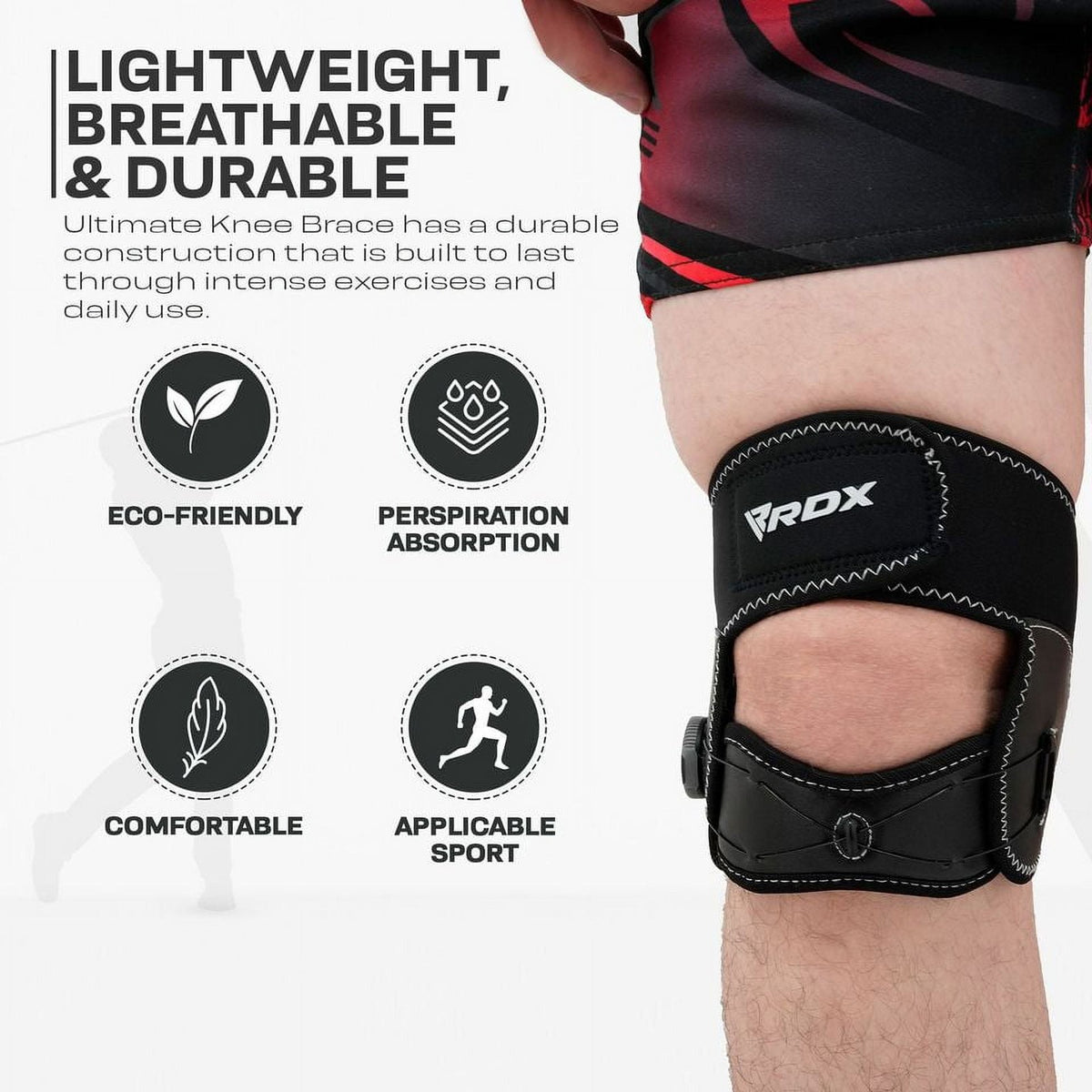 Adjustable Knee Support Brace with FlexDial System for Pain Relief, ACL & Arthritis