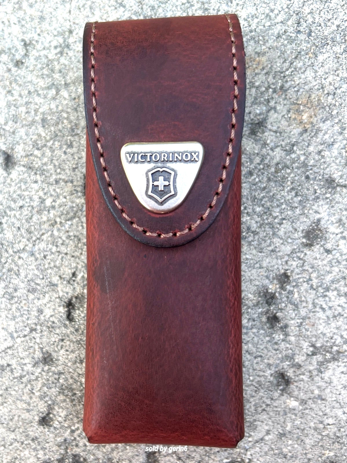 Victorinox Leather Swiss Army Pouch for SwissTool Spirit - Brown