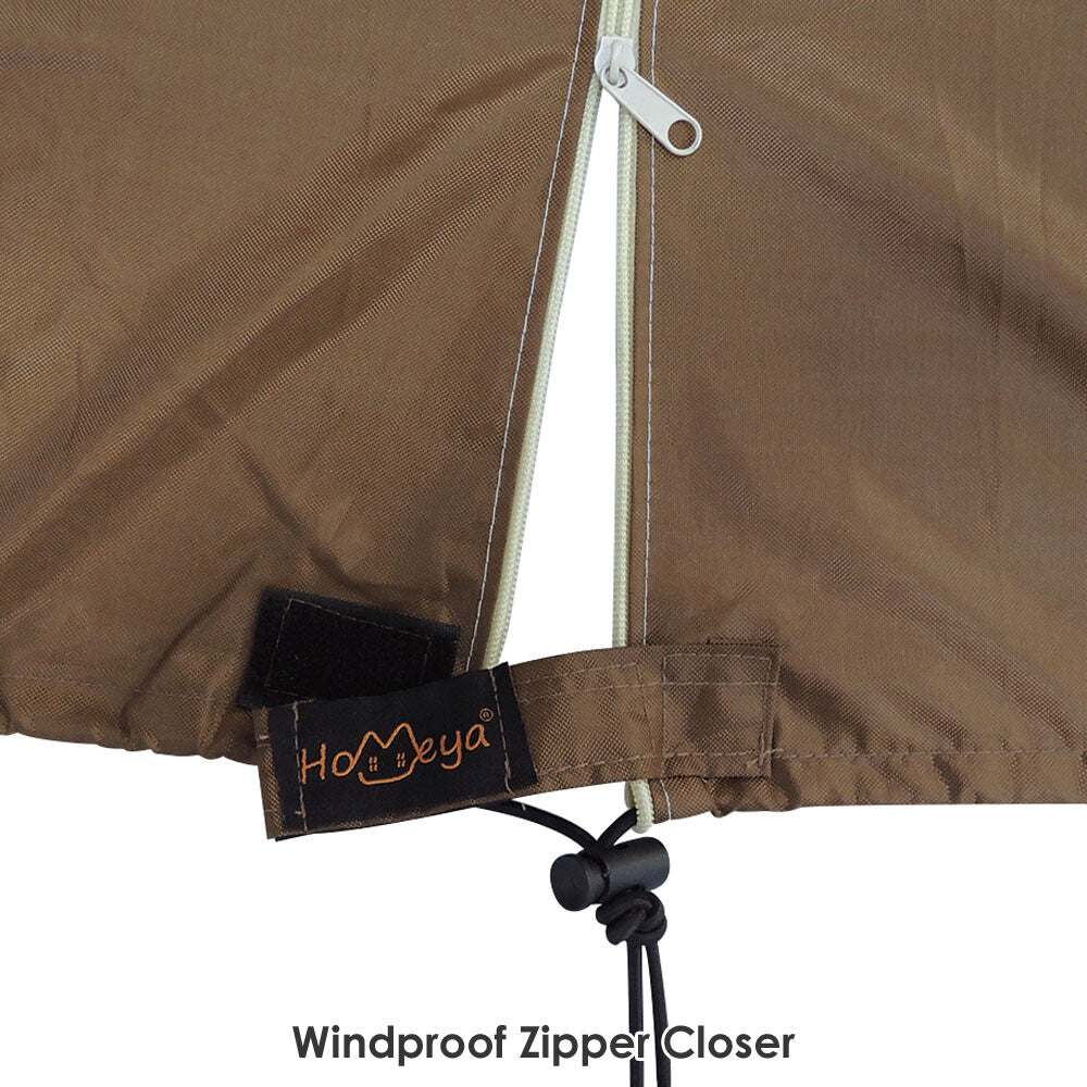 Heavy Duty Waterproof Golf Cart Cover Tarp for 4 Passenger Vehicles