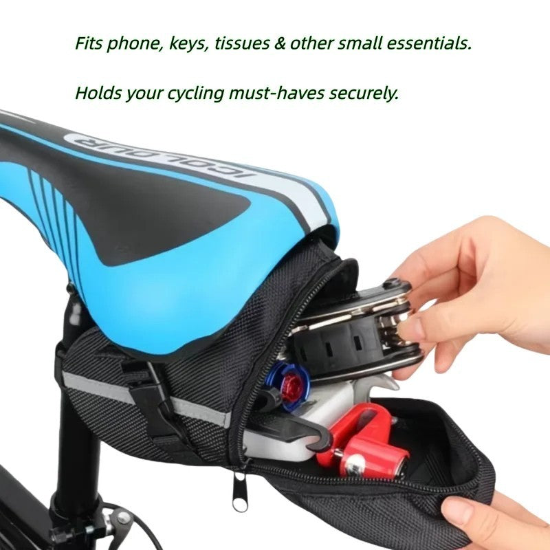 Waterproof Cycling Saddle Bag Reflective Seat Bag for MTB Road Gravel Bikes