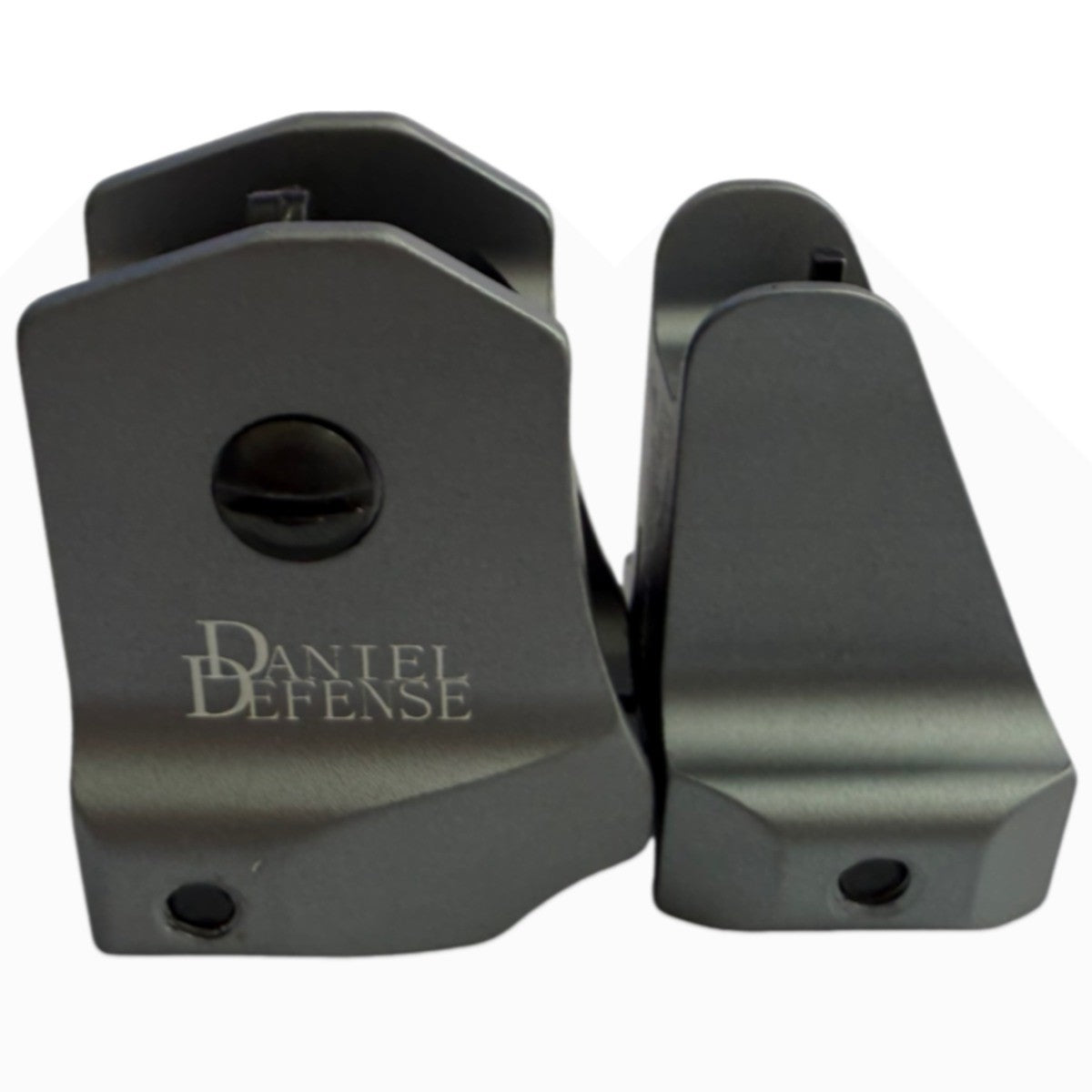 Aluminum Alloy Low Profile Front & Rear Sights Set for Bicycle, Gray