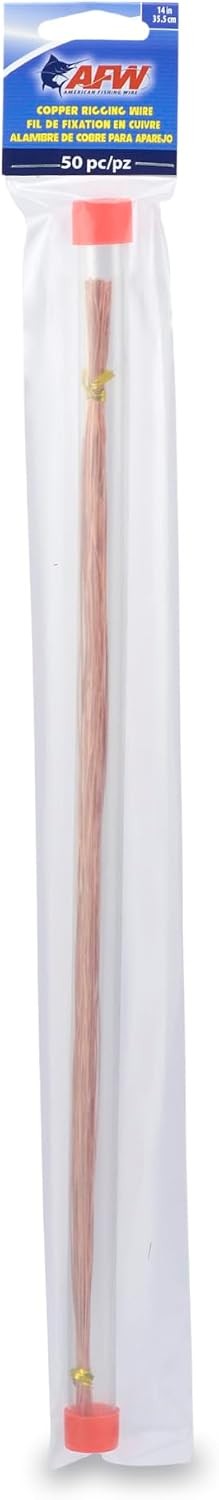 Soft Copper Fishing Wire 50 Pack for Rigging Saltwater Bait & Leader