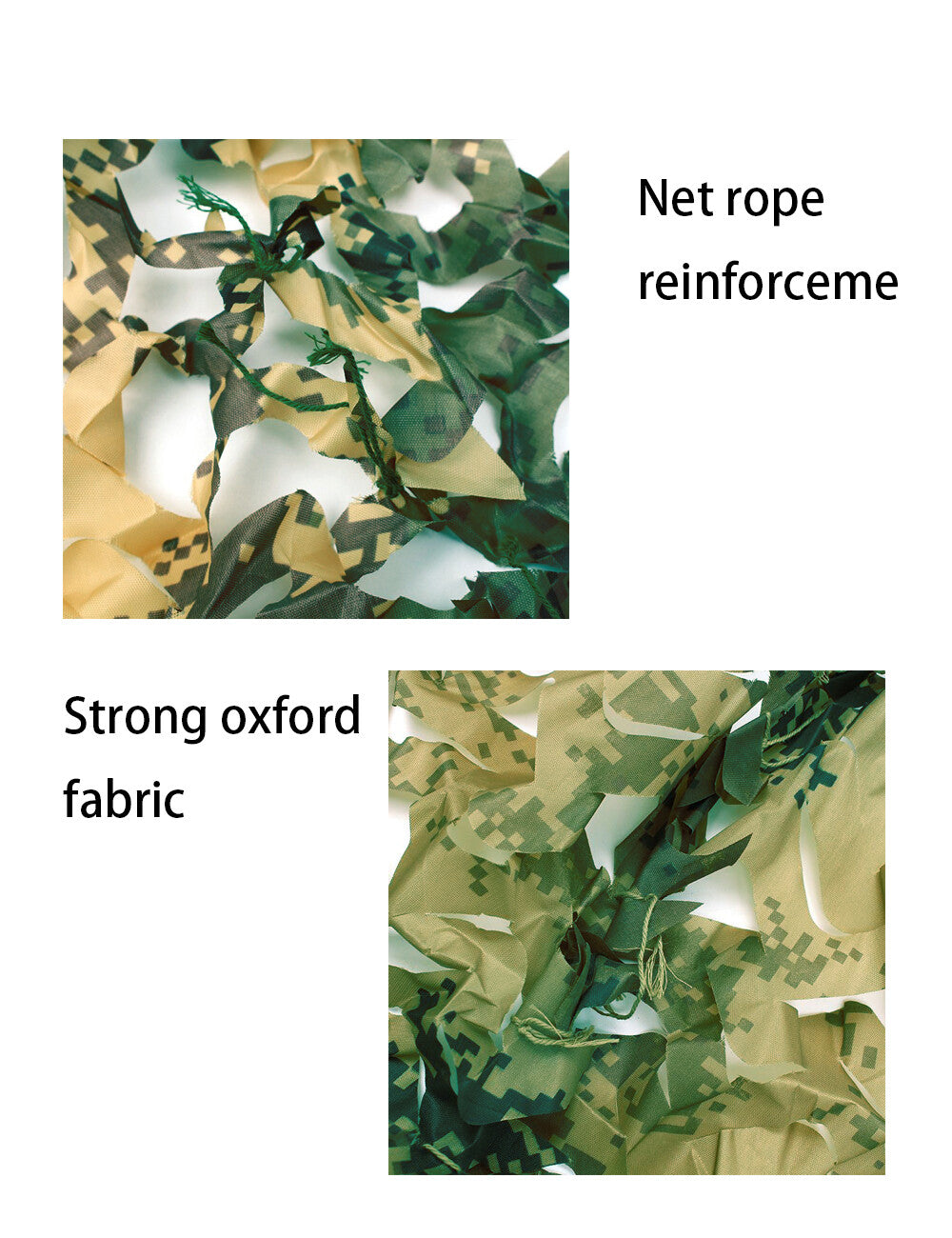 Woodland Camouflage Mesh Netting for Camping Hunting & Outdoor Decor