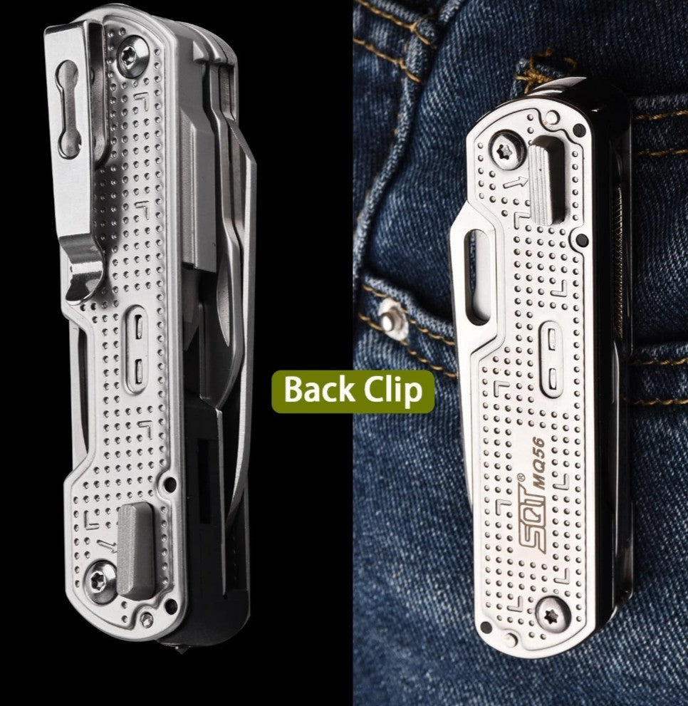 13-in-1 Multitool Knife with Glass Breaker and Safety Lock - Survival & Camping Gear