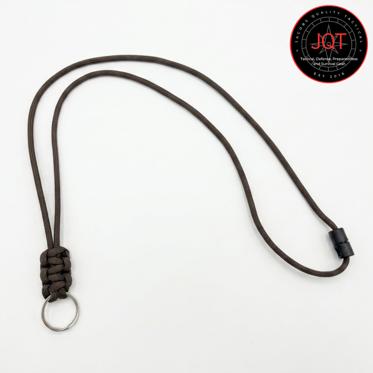 Paracord Neck Lanyard with Safety Breakaway for Keys, Badges, Tools