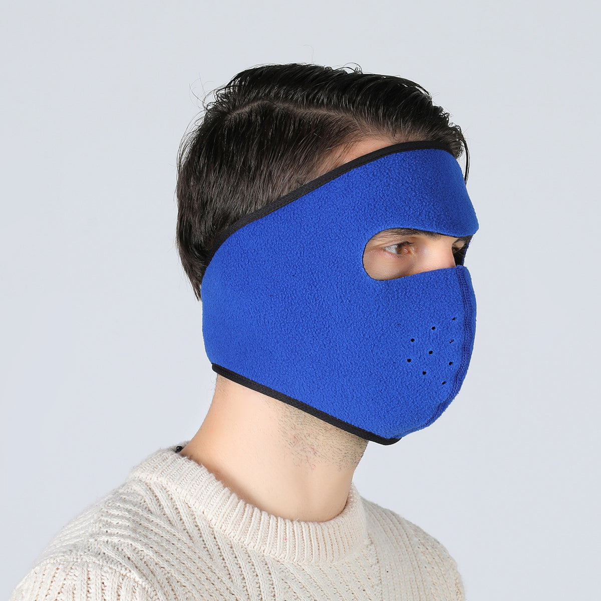 Winter Fleece Motorcycle Face Mask - Breathable Windproof Ski Mask for Cold Weather
