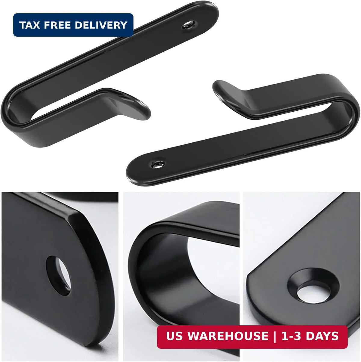 Snowboard Wall Mount Clips Set - Indoor Snowboard & Skateboard Storage