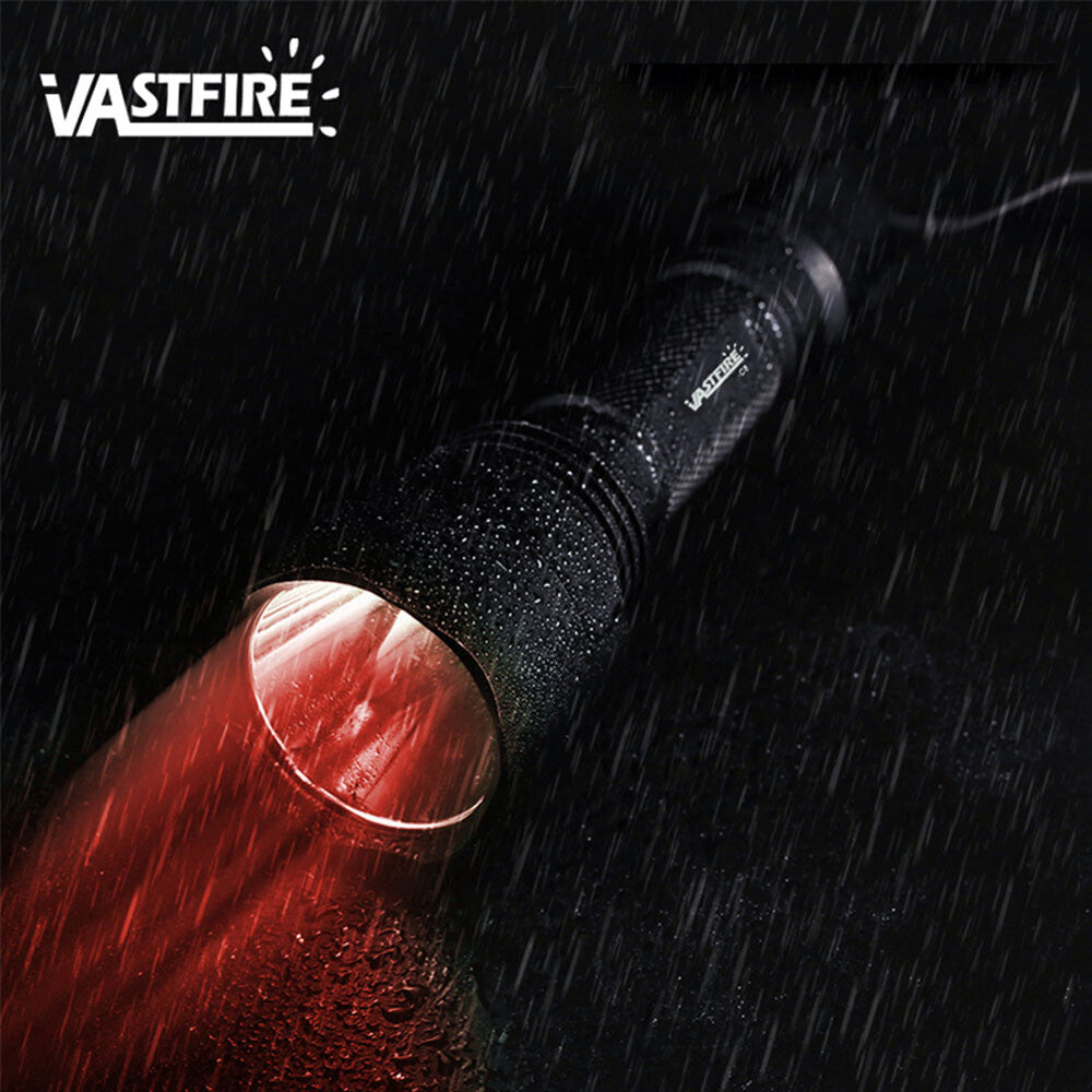 Rechargeable Red LED Hunting Flashlight 400 Yards Waterproof Torch for Predator and Varmint