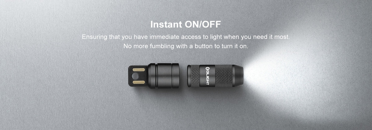 Rechargeable Keychain Flashlight 50 Lumens Compact Aluminum