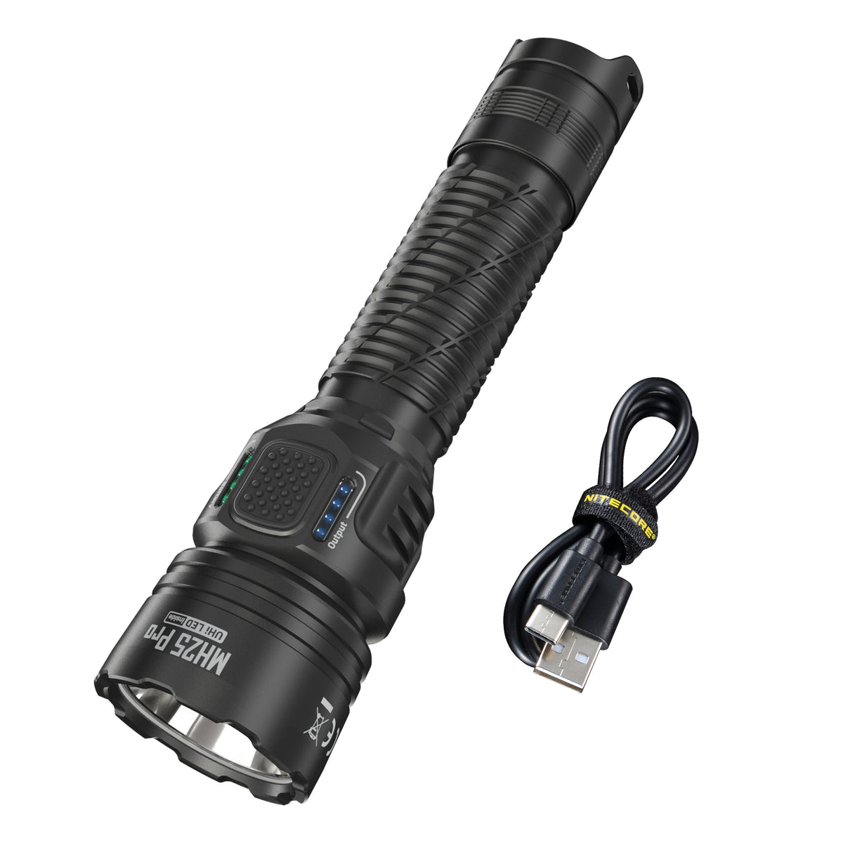 Rechargeable LED Flashlight 3300 Lumens Long Throw Tactical Duty Light