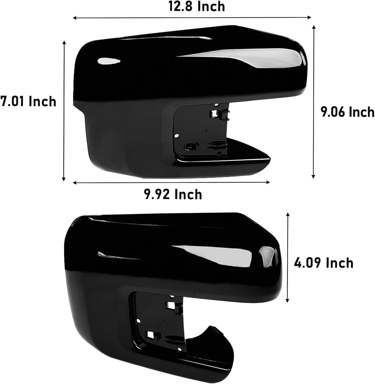 Ford F150 Right Side Mirror Cover Glossy Black Replacement 2021-2025