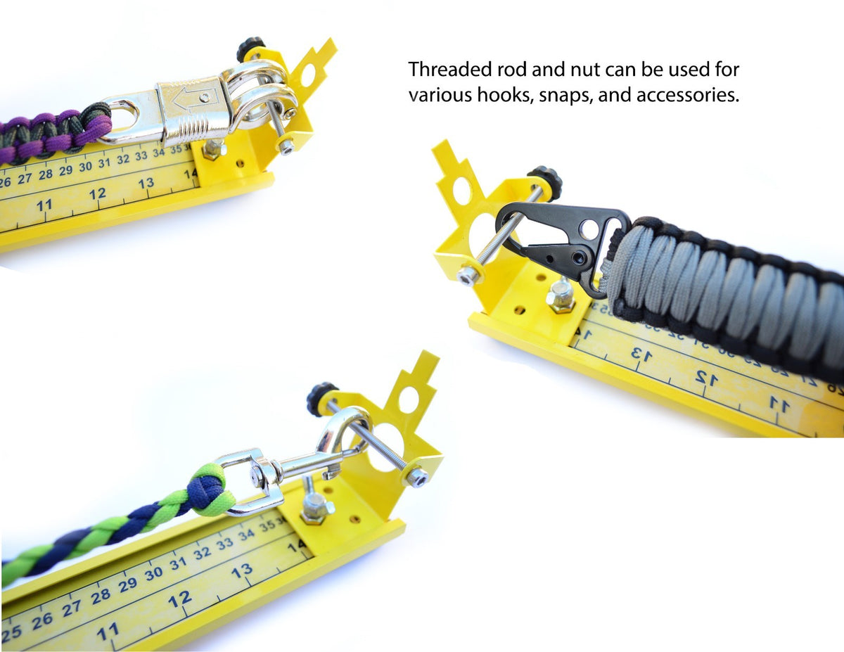 31-Inch Paracord Jig for Bracelets Belts & Slings - Adjustable Aluminum Tool