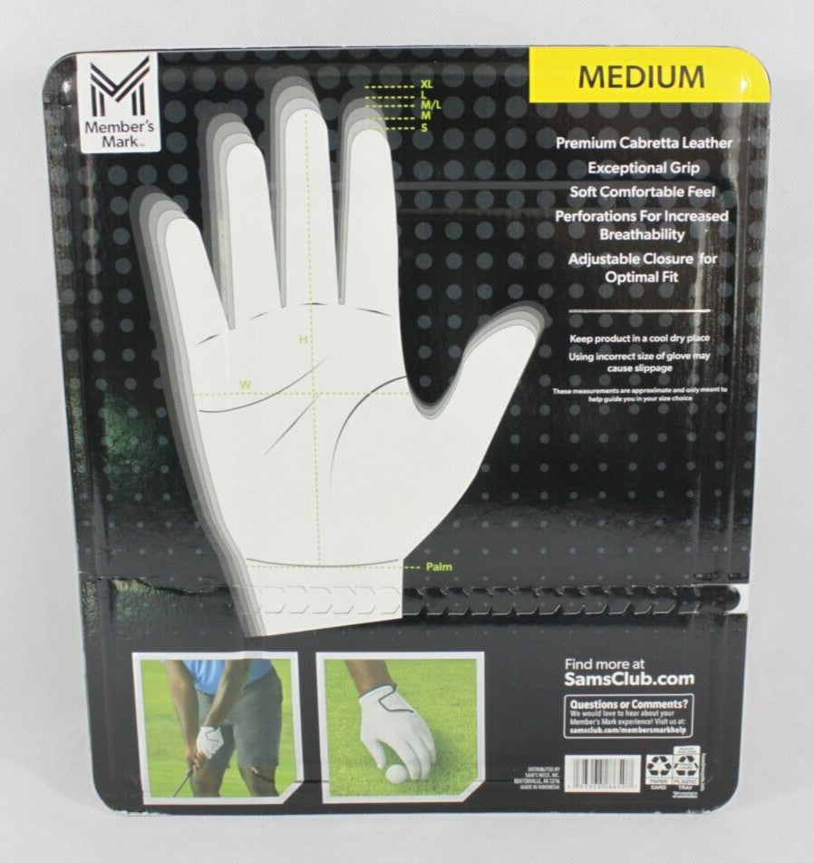 Premium Cabretta Leather Left Hand Golf Glove Set – Flexible, Moisture-Wicking, Durable