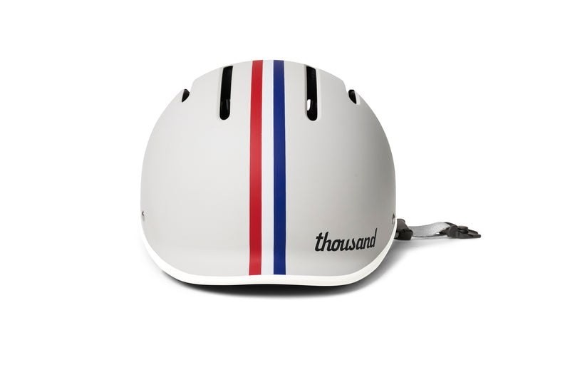 Kids Bike Helmet - Extra Small Speedway Creme with Reflective Stickers