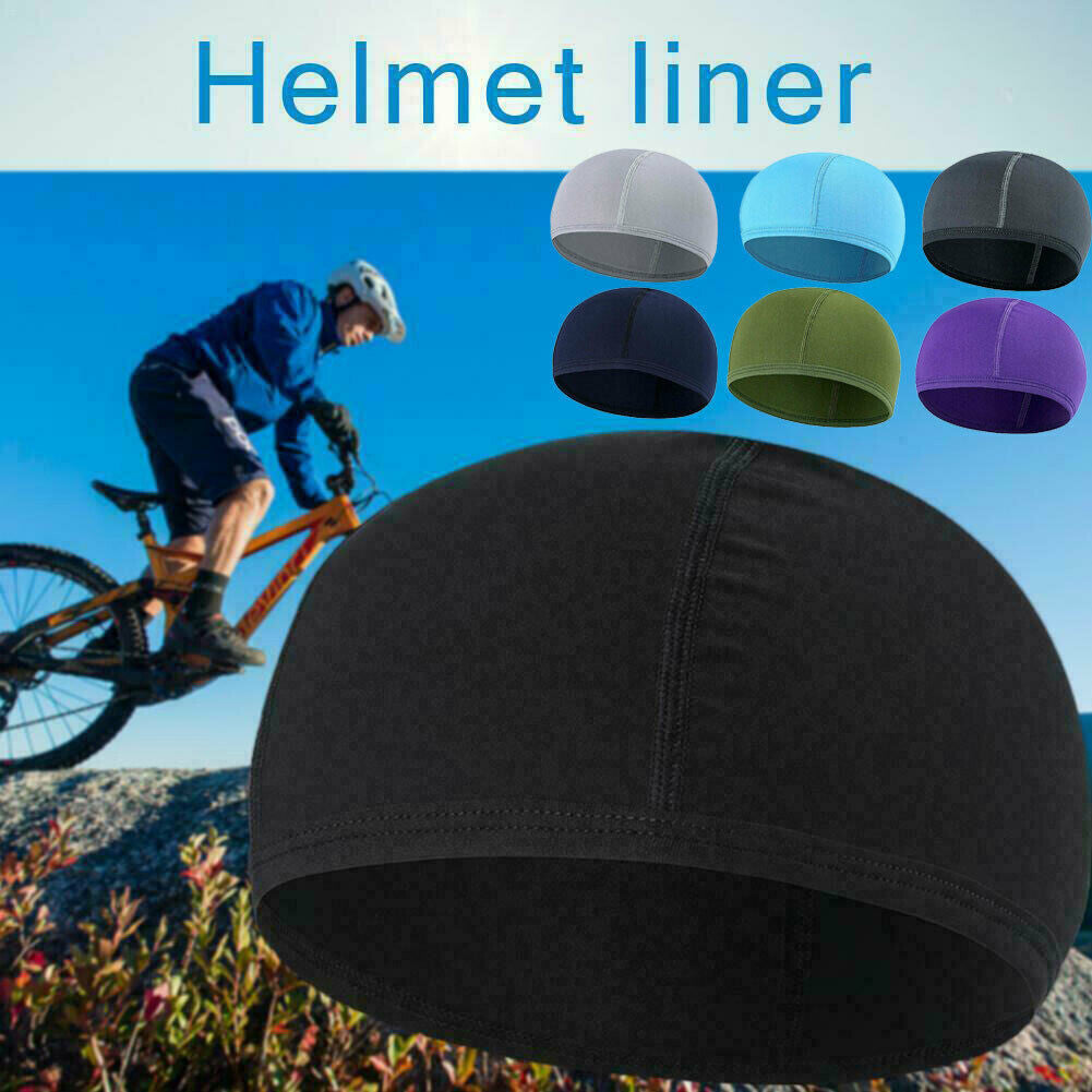 Cooling Skull Cap Helmet Liner Sweat-Wicking Motorcycle & Sports Under Hard Hat