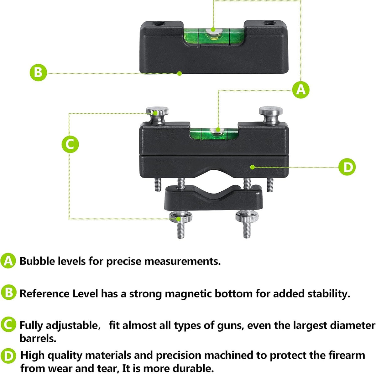 Precision Bubble Level Scope Mounting Kit for Rifle Alignment
